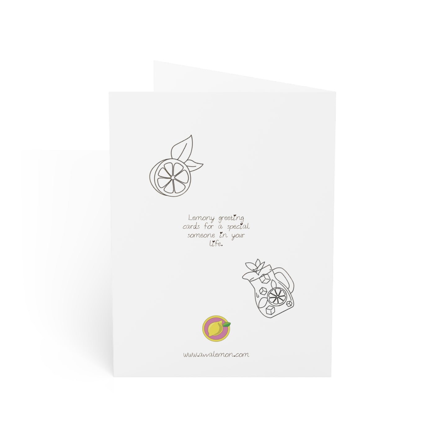 Happy Birthday Avva Lemon Greeting Cards (1, 10, 30, and 50pcs)