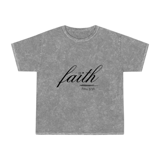 Faith Shines Adult Mineral Wash T-shirt